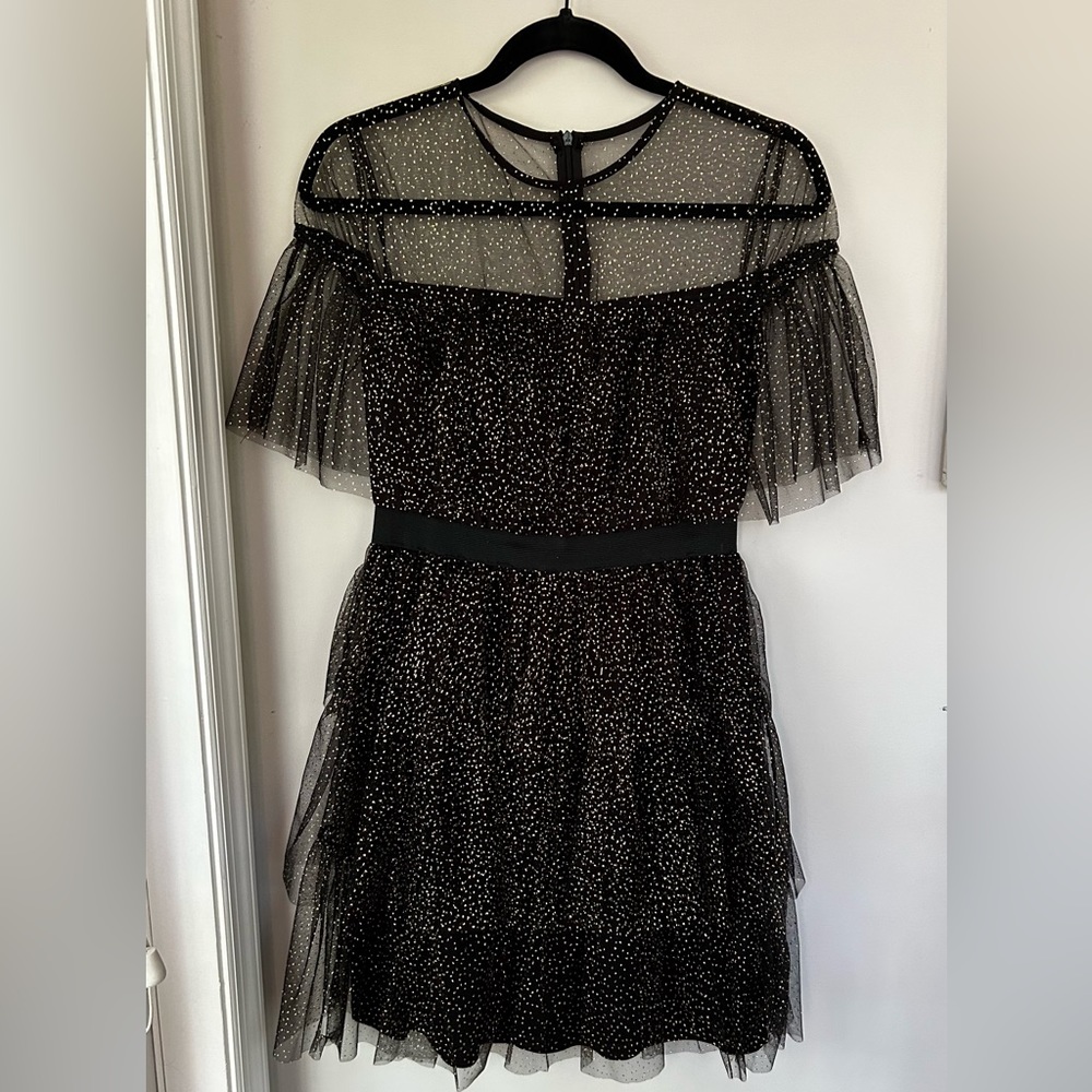 NWT U Collection Shimmer Glitter Tulle Dress Size 4 Party Formal
